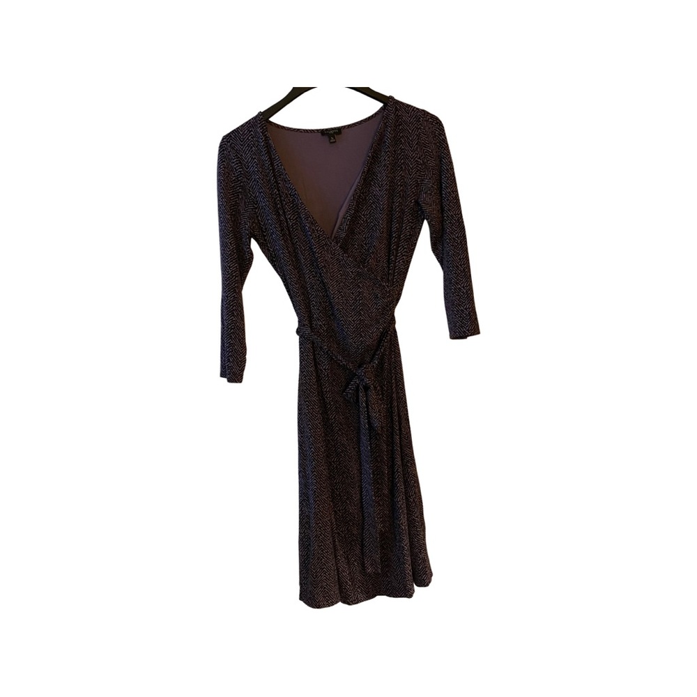 Talbots Petite Faux Wrap Dress Size S